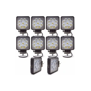Off Road Çalışma ve Sis Lambası 10 Adet 9 Led 12 / 24 v