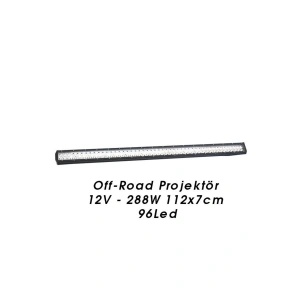 Off Road Led Bar Çift Sıralı 112x7 288w 96 Ledli Beyaz