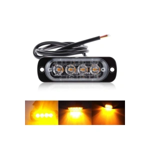 Ond3108L Sari Çakar Lamba 4 Ledli Dikdörtgen 488768482