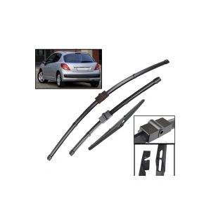 Peugeot 207 Ön + Arka Cam Muz Silecek Takımı 2007-2012 N11.4025