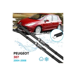Peugeot 307 Ön Cam Silecek Süpürgesi Takımı 2005-2007 Uyumlu
