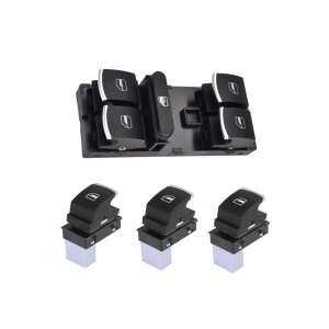 Seat Leon Cam Açma Düğmesi Anahtarı Takımı 2006-2012 Krom