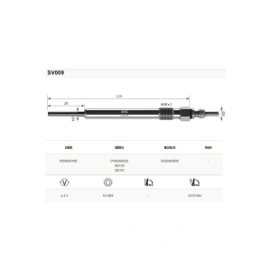 Svac A3-A4-A5-A6-A8-Q5-Q7-Tt 2.7 3.0 Tdi Isitma Bujisi Takım