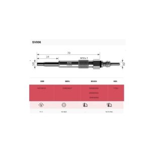 Svac Cordoba-ıbıza-ınca-leon-toledo 1.9 (ısıtma) Bujisi Takımı