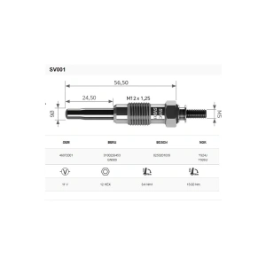 Svac Mercedesmb-Sprinter 2.4 D-3.0Td Isitma Bujisi 4Lü Takım