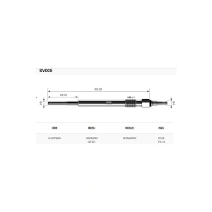Svac Mitsubishi Lancer-Outlander Kizdirma Isitma Bujisi 4 Adet
