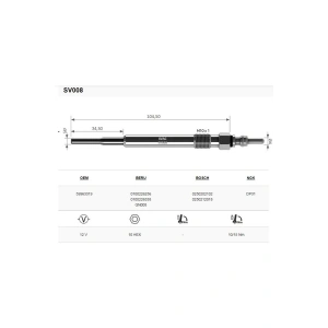 Svac Sv008 Superb 2.5 Tdi Kizdirma Isitma Bujisi Takım 4 Adet