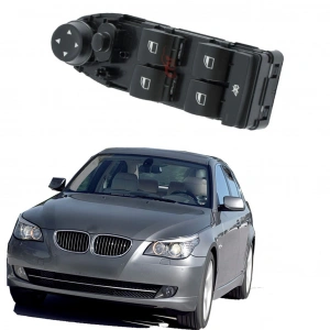 BMW E60 5 SERİSİ SOL DÖRTLÜ CAM DÜĞMESİ ANAHTARI 2008--2010 KATLA