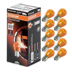 OSRAM 7510 TRUCKSTAR PRO PY21W AMBER SİNYAL AMPULÜ 24 VOLT 10 ADE