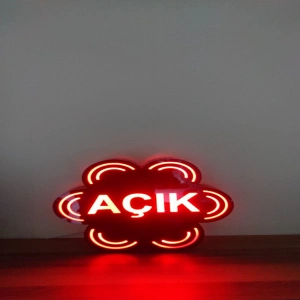 PAPATYA GÖRÜNÜMLÜ RENKLİ LED AÇIK TABELASI
