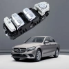 MERCEDES W205 C SERİSİ SOL DÖRTLÜ CAM DÜĞMESİ KIRMIZI IŞIKLI SİYA