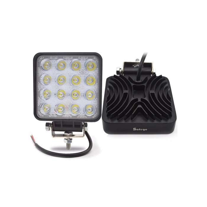 2 ADET 16 LEDLİ OFF ROAD ÇALIŞMA LAMBASI / PROJEKTÖR 48WATT 12V /