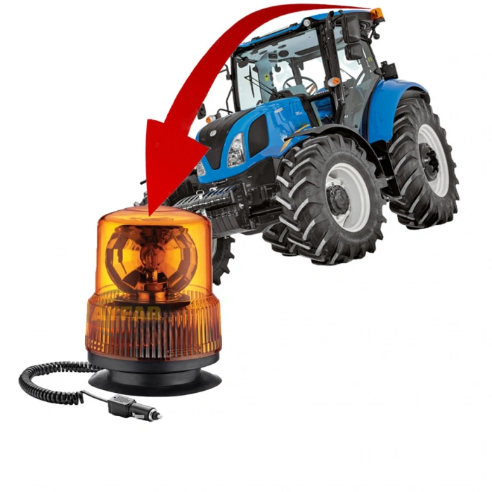 AYFAR TR-502 GALAXİ TEPE LAMBASI DÖNER LAMBA ÇAKMAKLI 12 VOLT