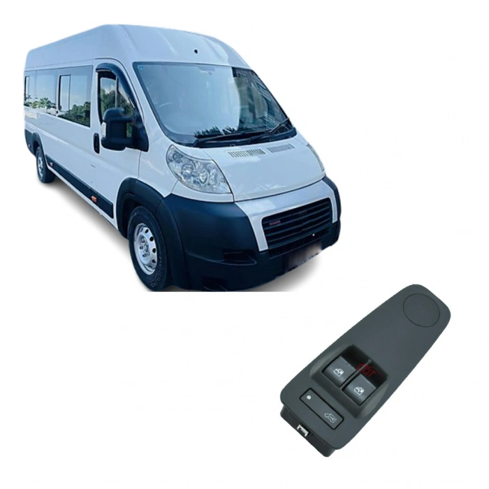 FİAT DUCATO SOL ÇİFTLİ CAM DÜĞMESİ ANAHTARI ÇERÇEVELİ 2007--2013