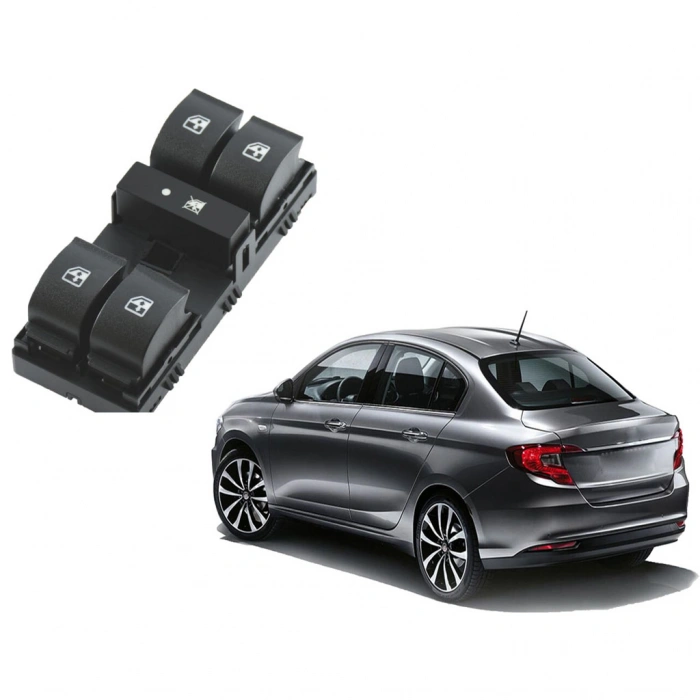 FİAT EGEA SOL DÖRTLÜ CAM DÜĞMESİ ANAHTARI 2015--2019