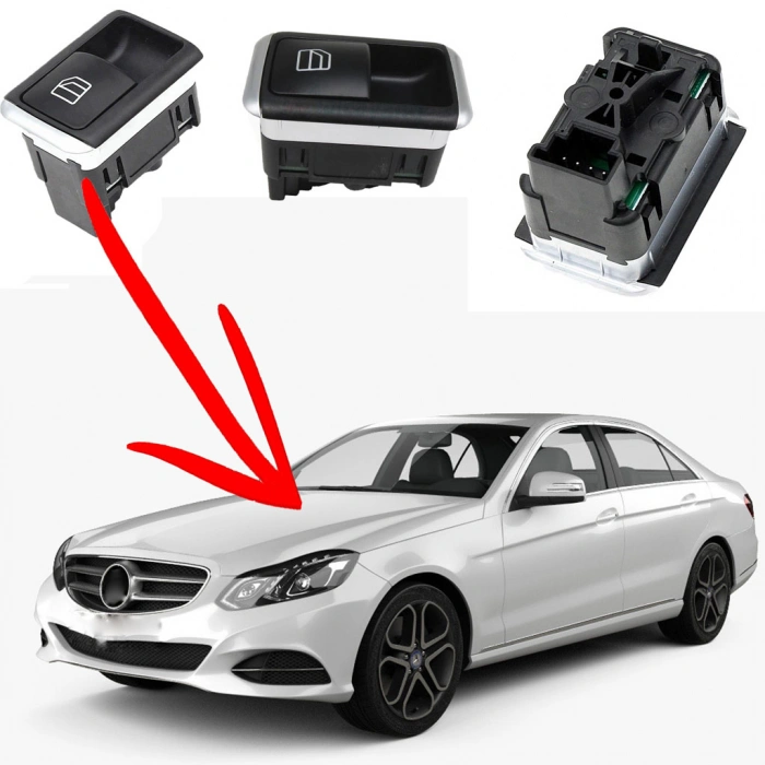 MERCEDES E SERİSİ W212 TEKLİ ÖN ARKA CAM DÜĞMESİ 2009--2015