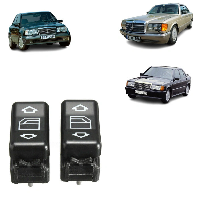MERCEDES W124 - W126 - W201 CAM DÜĞMESİ 2 ADET 6PİN
