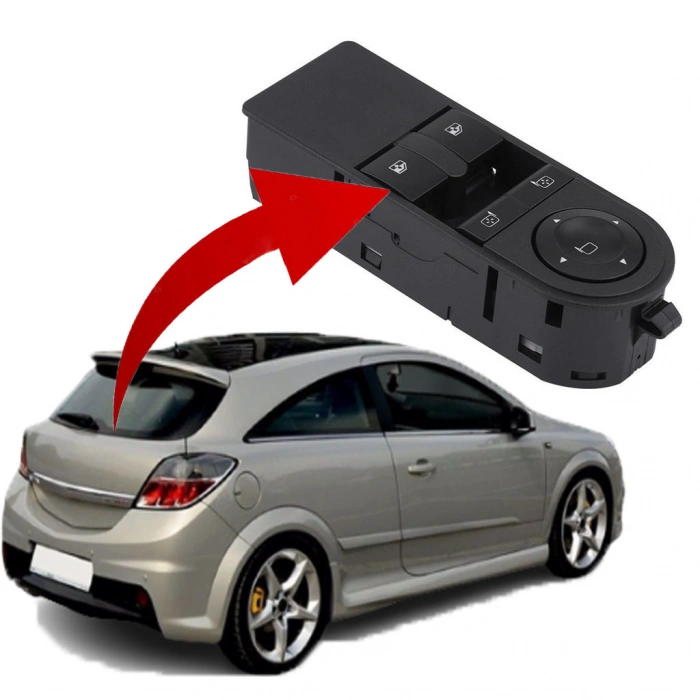OPEL ASTRA H CAM DÜĞMESİ ANAHTARI SOL İKİLİ 2004--2015