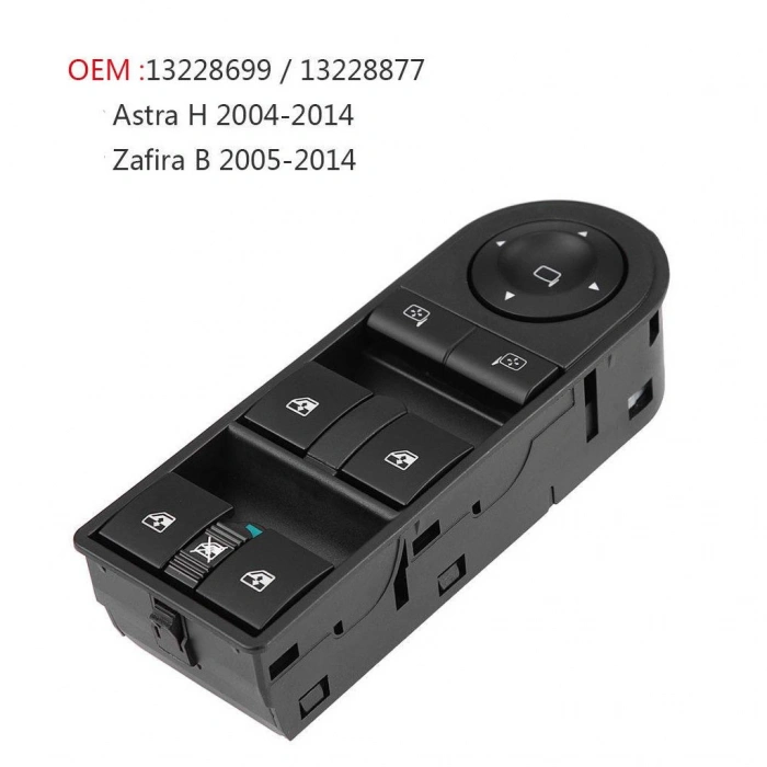 OPEL ASTRA H SOL DÖRTLÜ CAM ANAHTARI DÜĞMESİ 2004--2010