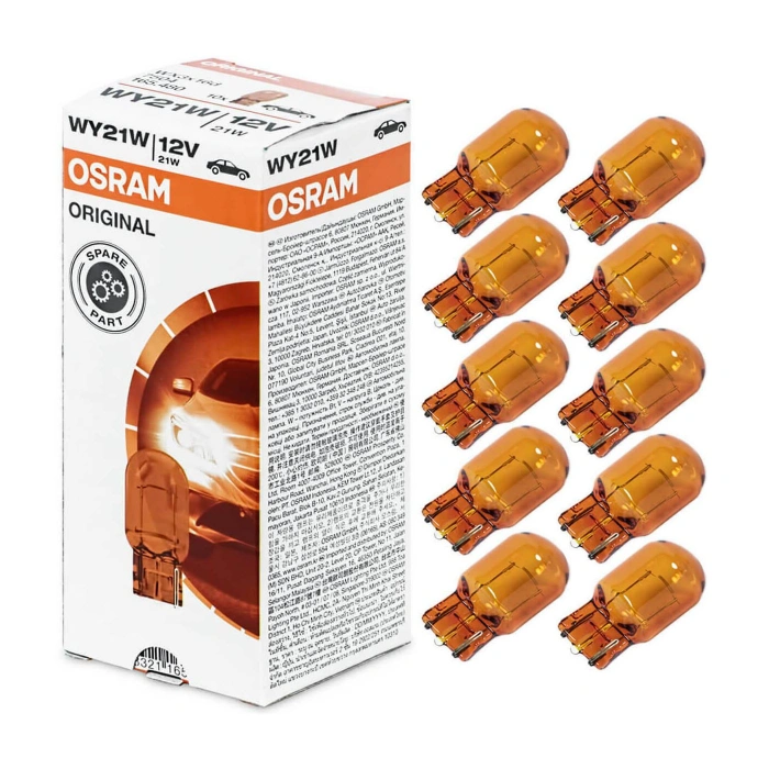 OSRAM 7504 WY21W AMBER TEK DUY T20 AMPUL 12 VOLT 10 ADET