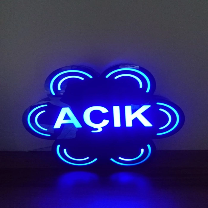 PAPATYA GÖRÜNÜMLÜ RENKLİ LED AÇIK TABELASI