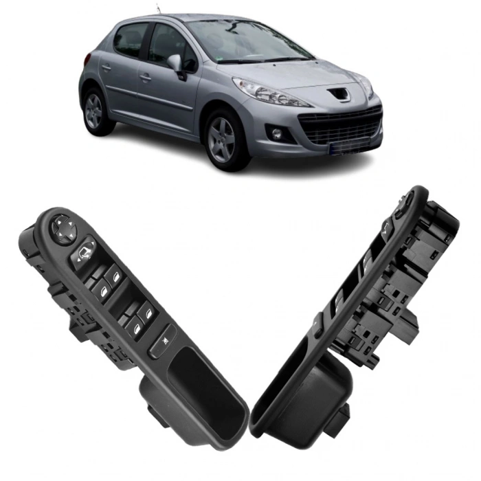 PEUGEOT 207 SOL DÖRTLÜ CAM DÜĞMESİ AYNA KATLAMALI 2006--2012