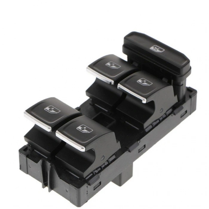 SEAT LEON SOL ÖN DÖRTLÜ CAM DÜĞMESİ ANAHTARI 2014--2017 KROM