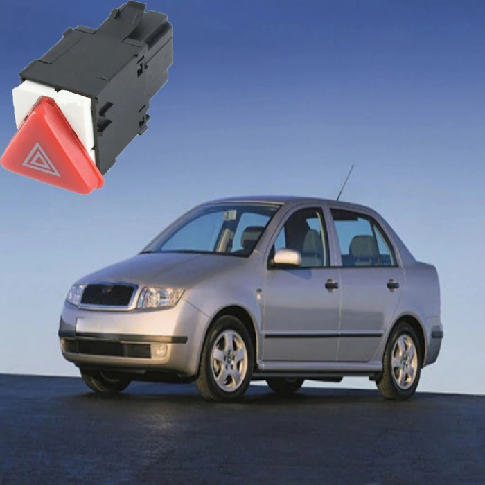 SKODA FABİA DÖRTLÜ FLAŞÖR DÜĞMESİ ANAHTARI 1998--2007