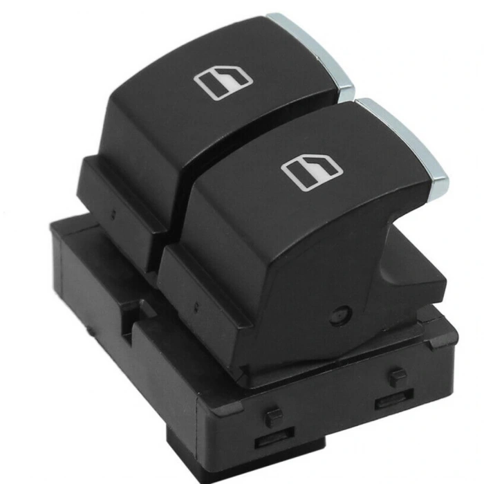 VOLKSWAGEN CADDY SOL İKİLİ CAM DÜĞMESİ ANAHTARI 2003--2009 KROM