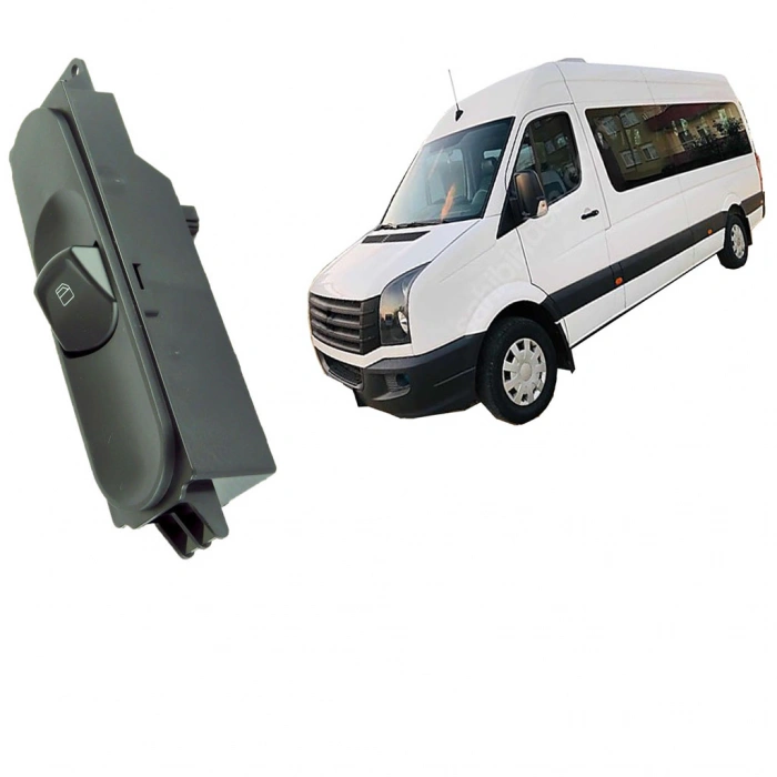 VOLKSWAGEN CRAFTER SAĞ TEKLİ CAM DÜĞMESİ ÇERÇEVELİ 2006--2015 GARANTİLİ OEM