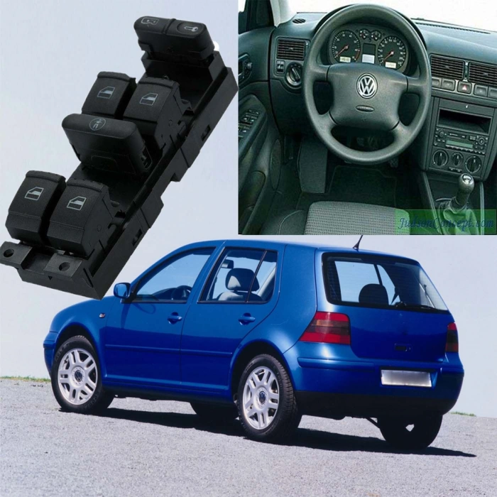 VOLKSWAGEN GOLF 4 SOL DÖRTLÜ CAM DÜĞMESİ ANAHTARI 1998--2004