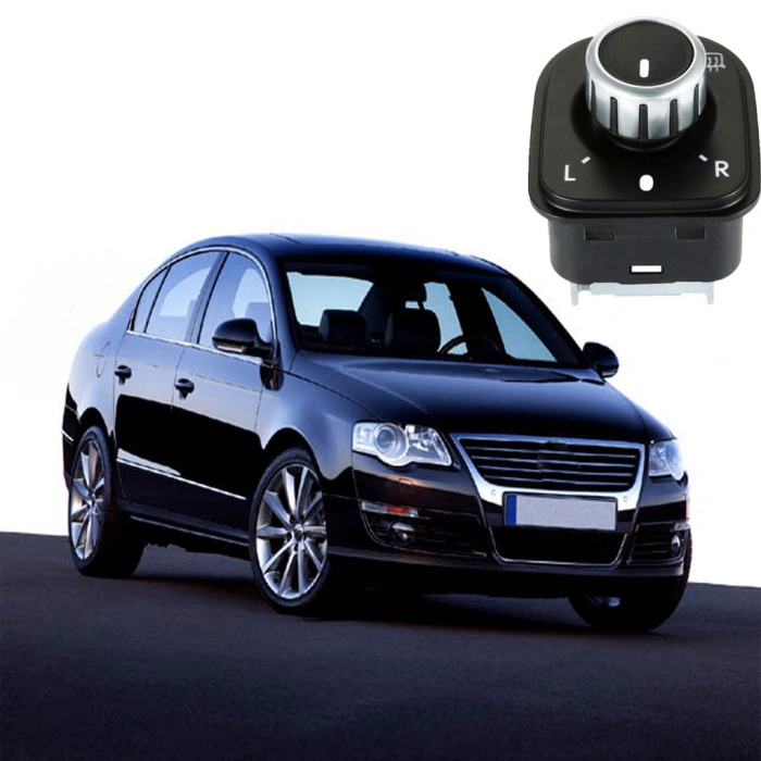 VOLKSWAGEN PASSAT B6 AYNA AYAR DÜĞMESİ KROM KATLAMASIZ 2006--2011