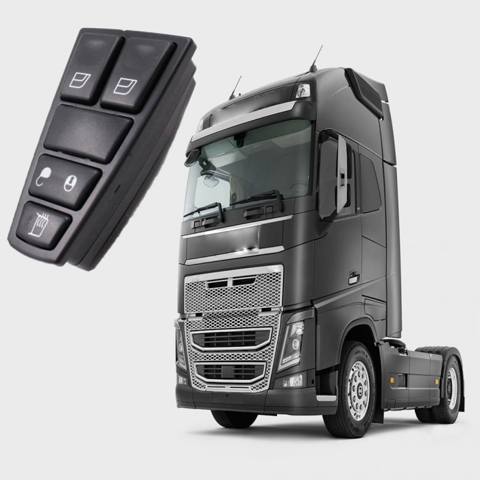 VOLVO FH9 - FH12 - FH16 - NH12 SOL ÇİFTLİ CAM DÜĞMESİ KAPI KİLİTL