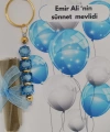 50 Adet Balon Görsel Hazır Paketlenmiş Hediyelik Dağıtmalık Sünnet Kınası ve Anahtarlık