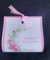 100 Adet Kişiye Özel Tasarım Hazır Paketlenmiş Pembe Çiçekli Model Dağıtmalık Hediyelik Kına