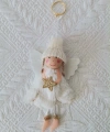 Yılbaşı Ağaç Süsü Beyaz kanatlı 14 cm Melek