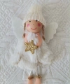 Yılbaşı Ağaç Süsü Beyaz kanatlı 14 cm Melek