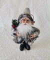 Yılbaşının semboli Asılabilir Gri Noel Baba Figürü 12 CM