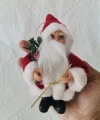 Yılbaşının semboli Asılabilir Noel Baba Figürü 12 CM