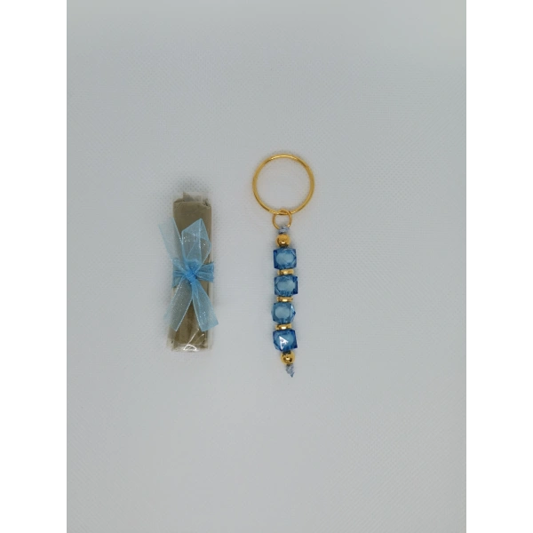 25 Adet Nazar Boncuğu Görsel Hazır Paketlenmiş Hediyelik Dağıtmalık Sünnet Kınası ve Anahtarlık