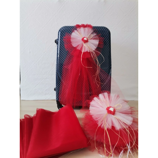 5 Adet 100X300 Kristal Bohça Süsleme Tülü 5 Adet Bohça Süsü Düğün Nikah Kına Bohçası Süsü