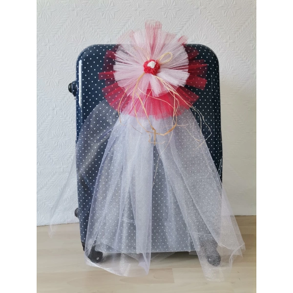 10 Adet 100X300 Kristal Bohça Süsleme Tülü 10 Adet Bohça Süsü Düğün Nikah Kına Bohçası Süsü