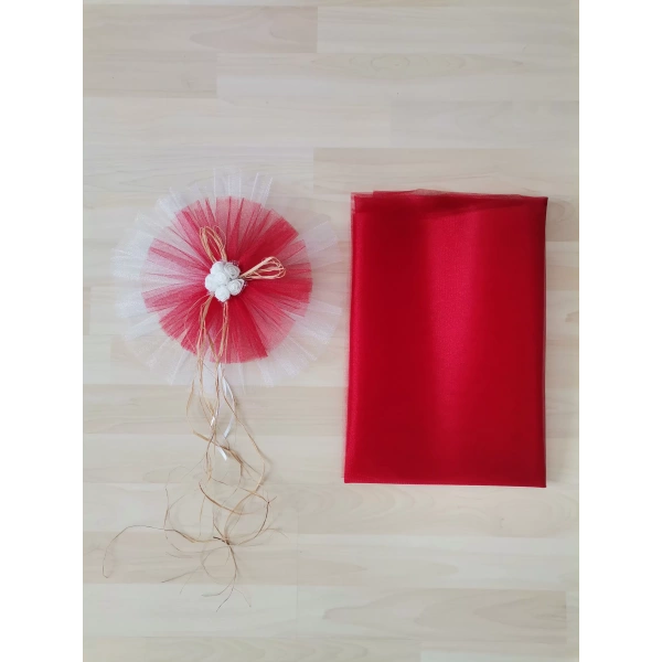 5 Adet 100X300 Kristal Bohça Süsleme Tülü 5 Adet Bohça Süsü Düğün Nikah Kına Bohçası Süsü