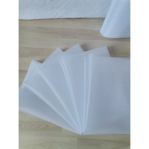 5 Adet Beyaz 100X300 Kristal Tül Düğün Bohça Süsü Nikah Bohça Süsü Nişan Bohça Süsleme Tülü