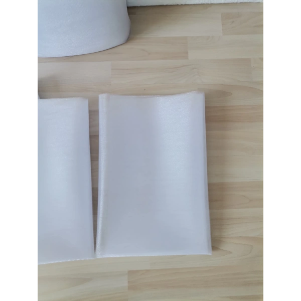 5 Adet Beyaz 100X300 Kristal Tül Düğün Bohça Süsü Nikah Bohça Süsü Nişan Bohça Süsleme Tülü