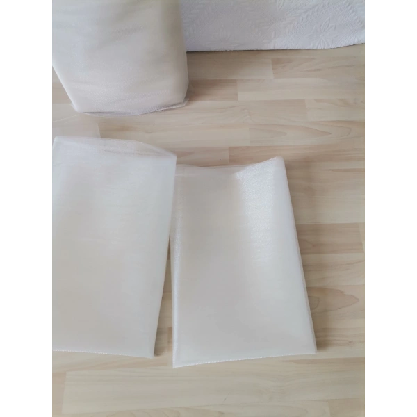 10 Adet Ekru 100X300 Kristal Tül Düğün Bohça Süsü Nikah Bohça Süsü Nişan Bohça Süsleme Tülü