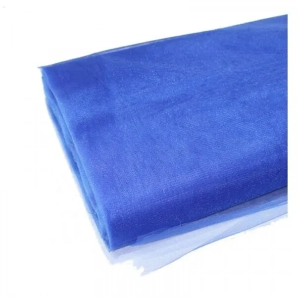 10 Adet Saks Mavi 100X300 Kristal Tül Düğün Bohça Süsü Nikah Bohça Süsü Nişan Bohça Süsleme Tülü