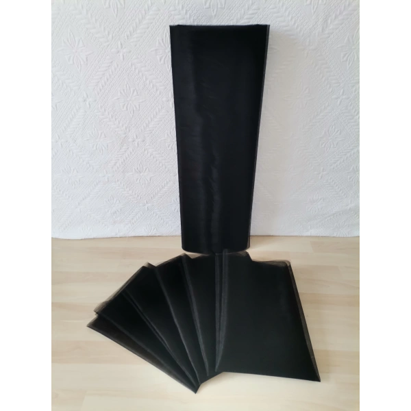 10 Adet Siyah 100X300 Kristal Tül Düğün Bohça Süsü Nikah Bohça Süsü Nişan Bohça Süsleme Tülü