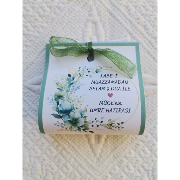 48 Adet Kişiye Özel Tasarım Hazır Paketlenmiş Dağıtmalık Umre Hatırası Hediyelik Kına