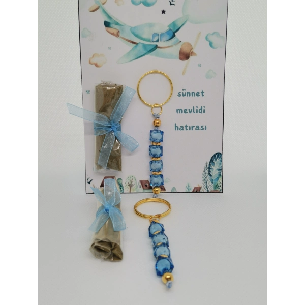 75 Adet Uçak Görsel Hazır Paketlenmiş Hediyelik Dağıtmalık Sünnet Kınası ve Anahtarlık